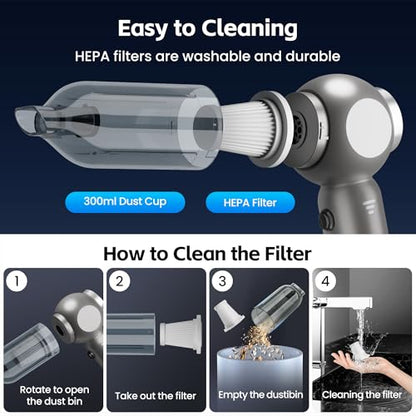 Portable Car Vacuum Cleaner High Power 17500Pa