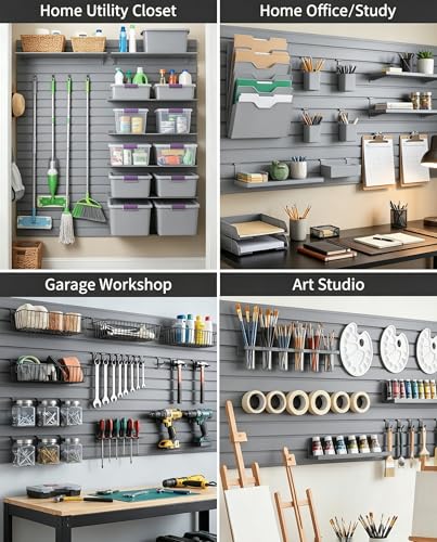 Slat Wall Paneling Garage Wall Organizer