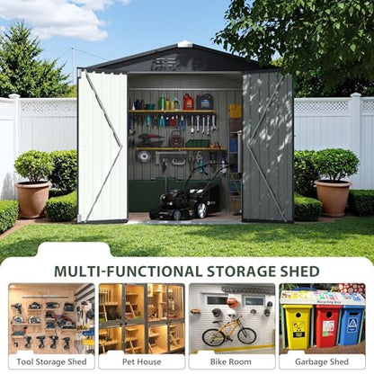 8x8 FT Outdoor Storage Shed