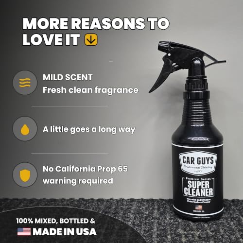 CAR GUYS Interior Car Cleaner for Tough Stains (18 Fl Oz)