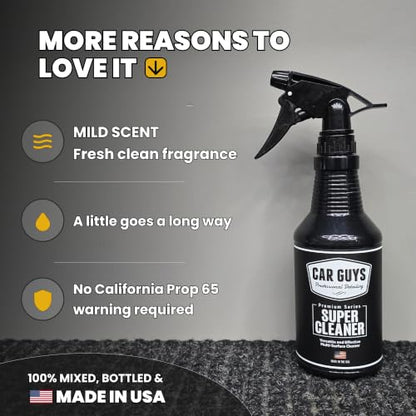 CAR GUYS Interior Car Cleaner for Tough Stains (18 Fl Oz)