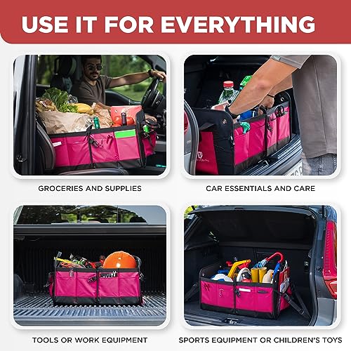 Pink Car Trunk Organizer for Women