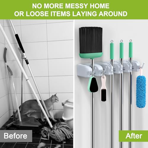 Broom Holder Wall Mounted