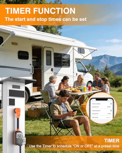 First RV Surge Protectors 50 Amp with App Control & Smart LED Display