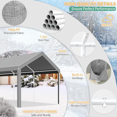 Carport 10'x20' Heavy Duty Portable Garage