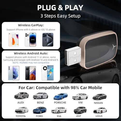 Mini Wireless CarPlay Adapter for iPhone