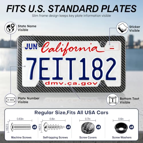Carbon Fiber License Plate Frames