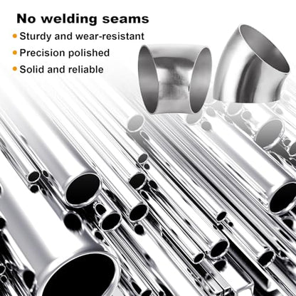 4 Pack 2.5 Inch 45 Degree Exhaust Elbow Pipe