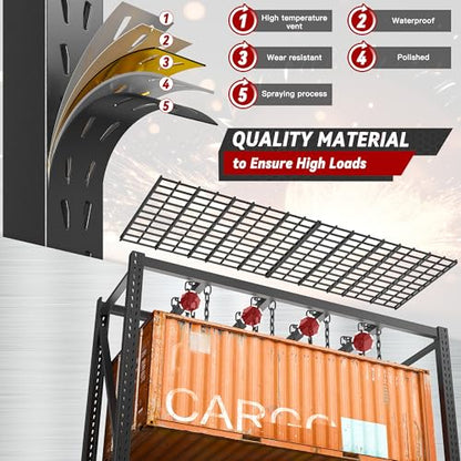 8000LBS Heavy Duty Garage Shelving (4 Count)