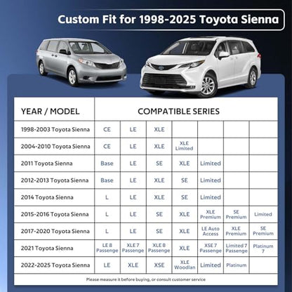 10 Layers Minivan Car Cover Custom Fit for Toyota Sienna
