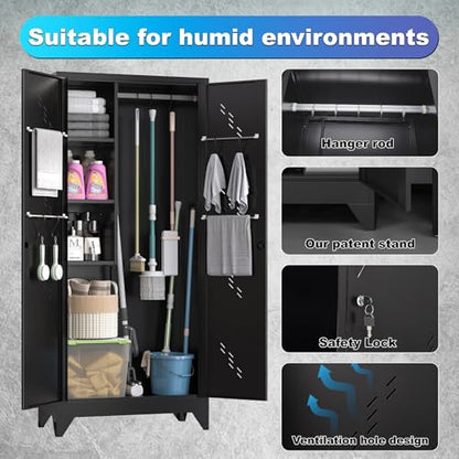 Broom Closet Storage Cabinet