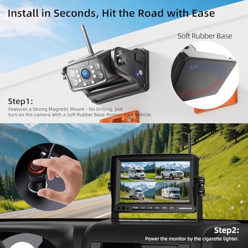 Magnetic Wireless Backup Camera (4 Count)