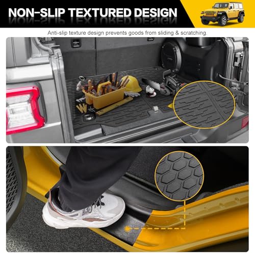 Trunk Mat with Door Sill Guards for 2021