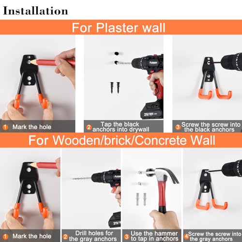 24PCS Garage Hooks