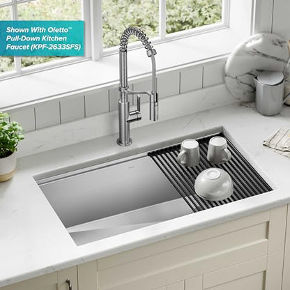 Stainless Steel 32 in Undermount Kitchen Sink KWU110