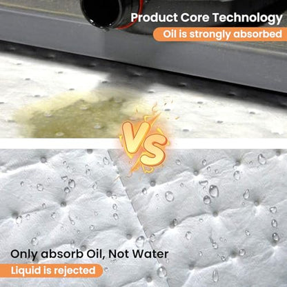Oil Absorbent Pads Heavyweight Dimpled Pad Garage Accessories