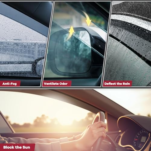 in Channel Window Rain Guards Fit for 2017 (4 Count)