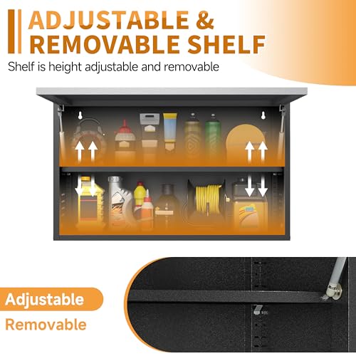 Metal Garage Wall Cabinet with Up
