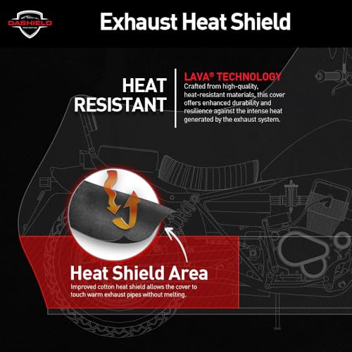 Ultimum Series Motorcycle Cover Waterproof All Weather Protection Universal Heavy Duty Night Reflector with Lock