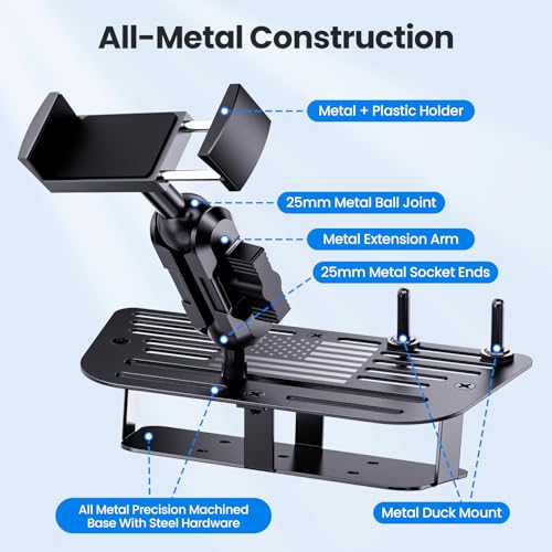 Metal Adjustable Phone Mount for Jeep Wrangler JK JKU 2011