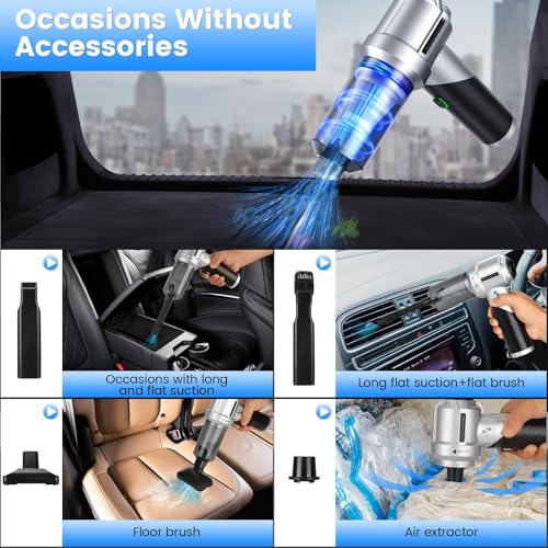 Handheld Car Vacuum Portable Cordless with 18000PA Super Suction