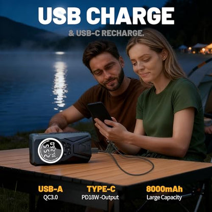 Car Jump Starter with Air Compressor