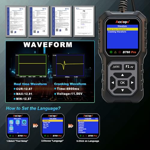 BT60 PRO Car Battery Tester 6V