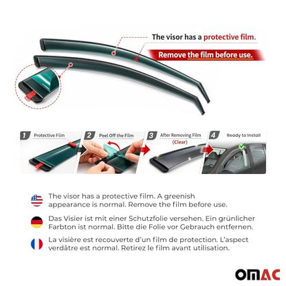 Window Visor Vent Rain Deflector for Hyundai Tucson 2016