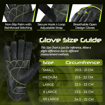 Motorcycle Gloves Men's Leather Motorbike Gloves Touchscreen Function
