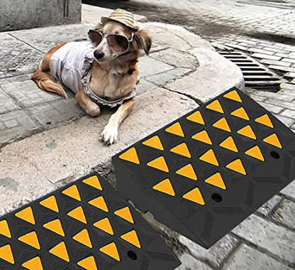 6 Inch High Rubber Curb Ramp 23.6" Long