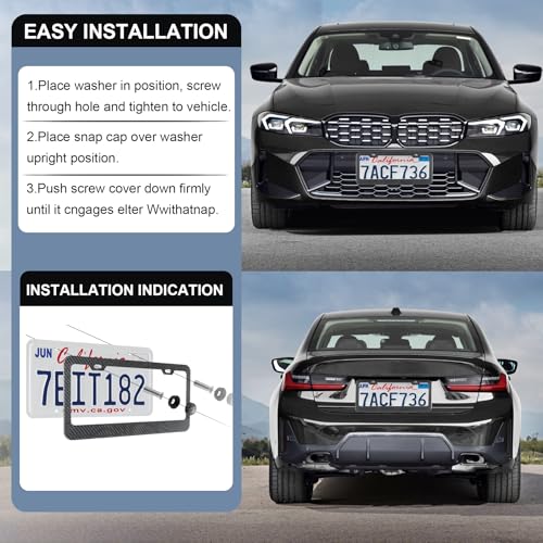 Carbon Fiber License Plate Frames