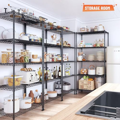 5 Tier Adjustable Wire Shelving