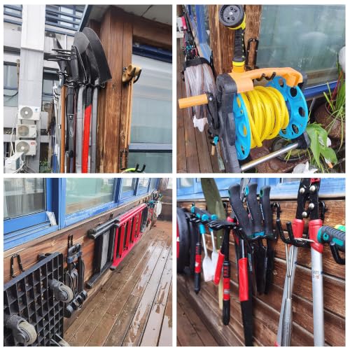 Garage Hooks Heavy Duty 6 Pack Wall Mount Storage Organizer (4 Count)