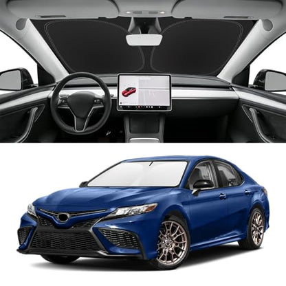 Custom Fit Windshield Sun Shade for Toyota Camry 2018