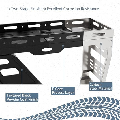 JL Tailgate Spare Tire Cargo Basket Rack for 2018