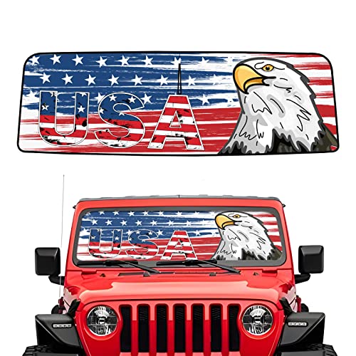 Windshield Flag Sun Shade Sun Visor Heat Shield for 2018