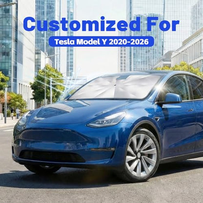 Car Windshield Sun Shade Umbrella for Tesla Model Y 2020