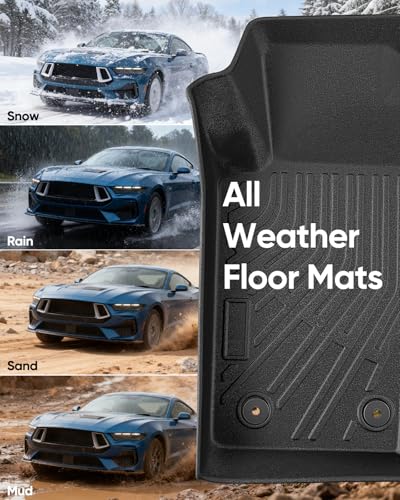 Car Floor Mats for Ford Mustang 2015 (5 Count)