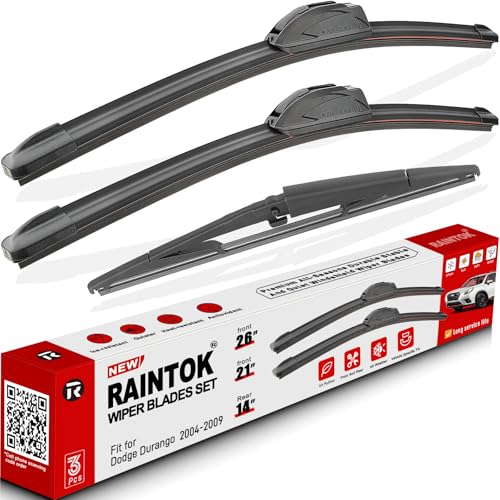 3 Pack Windshield Wiper Blades Replacement for Dodge Durango 2004