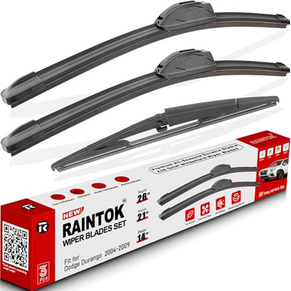 3 Pack Windshield Wiper Blades Replacement for Dodge Durango 2004