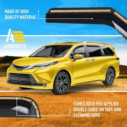 Extra Durable Window Deflectors in (4 Count)