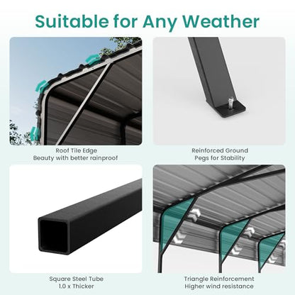 Reinforced Metal Carport