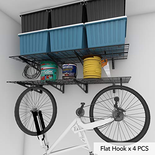 2 Pack 2x6ft Garage Shelving with Hooks (2 Count)