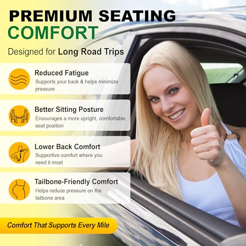 5 Piece Car Seat Cushion Set with Back Support (5 Count)
