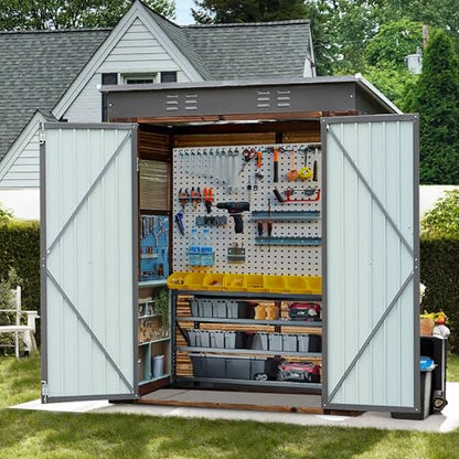 5x3 FT Outdoor Lean to Shed with Windows