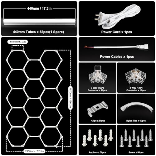 Hexagon Garage Lights