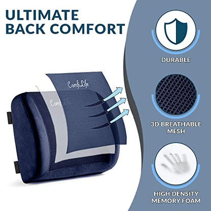 Lumbar Support Back Pillow Office Chair and Car Seat Cushion