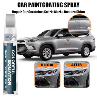 1J9 Celestial Silver Metallic Car Touch Up Paint for Toyota OEM Color Match