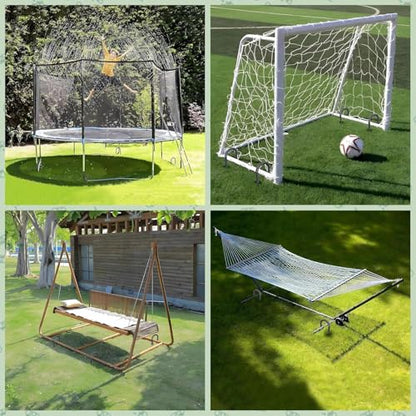 Trampoline Stakes Heavy Duty 12 Inch Trampoline Anchors High Wind (20 Count)