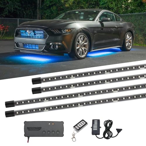 4pc Million Color Wireless LED Car Underglow Lighting Kit